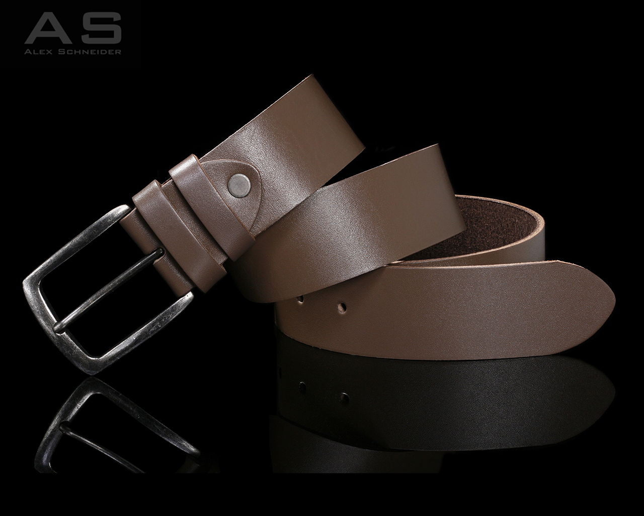 Unique color belt Сognac Bens