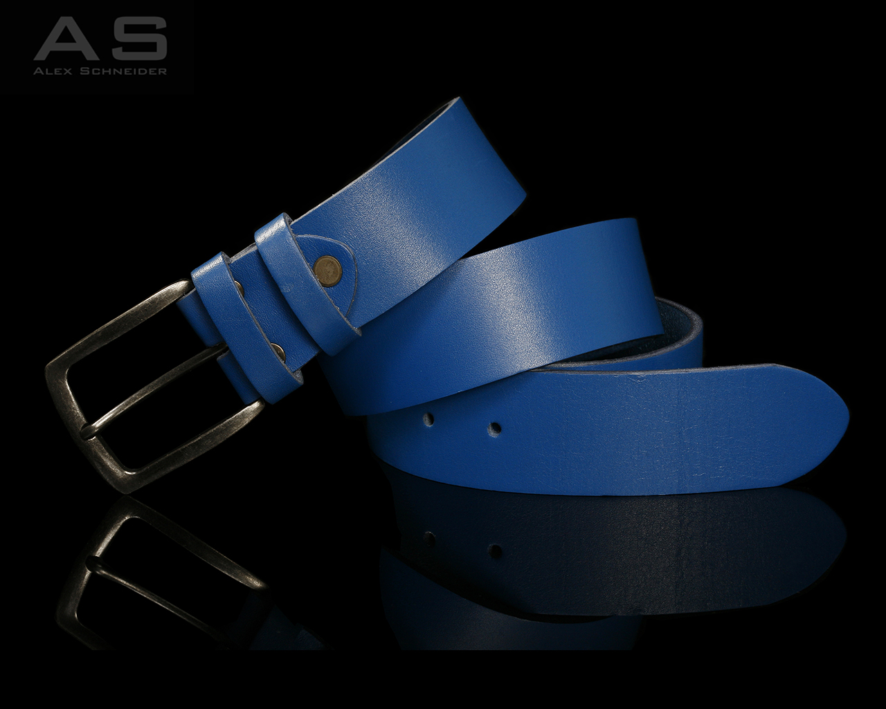 Ремінь унікальний колір Lapis-Blue 