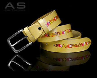 Belt handmade artistic work in a single copy