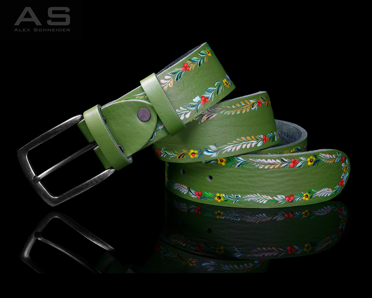 Belt handmade artistic work in a single copy