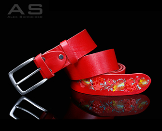 Belt handmade artistic work in a single copy