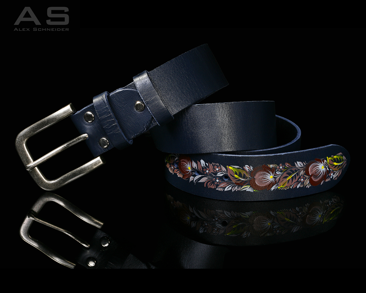 Belt handmade artistic work in a single copy