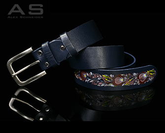 Belt handmade artistic work in a single copy